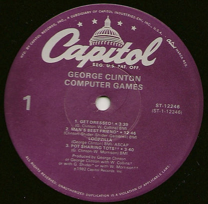 George Clinton : Computer Games (LP, Album, Win)