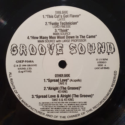 Various : Groove Sound (12", Comp, Unofficial)
