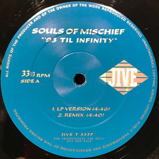 Souls Of Mischief : '93 Til Infinity (12", Promo)