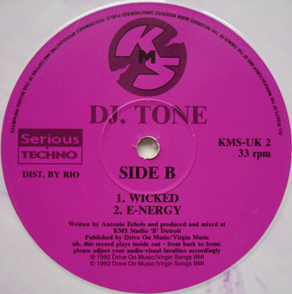 DJ. Tone* : Insanity (12", Ltd, Pin)
