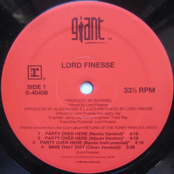 Lord Finesse : Party Over Here (12")