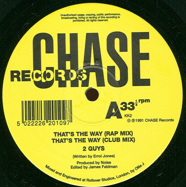 2 Guys (3) : That's The Way (12")