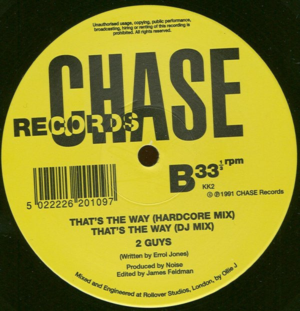 2 Guys (3) : That's The Way (12")