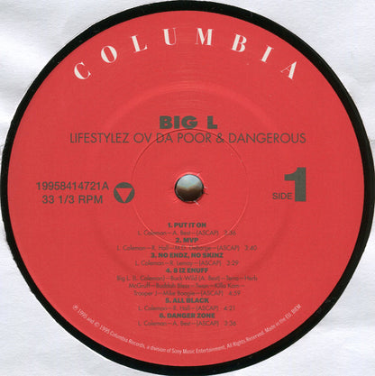 Big L : Lifestylez Ov Da Poor & Dangerous (LP, Album, M/Print, RE)