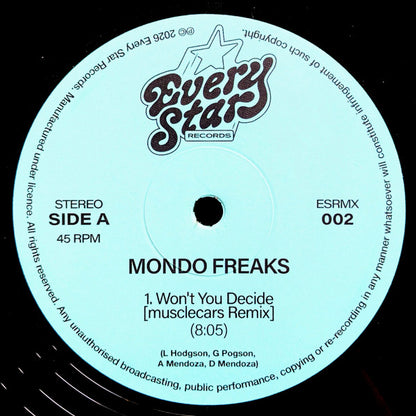 Mondo Freaks : Won't You Decide (Musclecars Remix) (12")