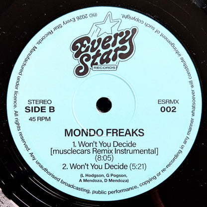 Mondo Freaks : Won't You Decide (Musclecars Remix) (12")