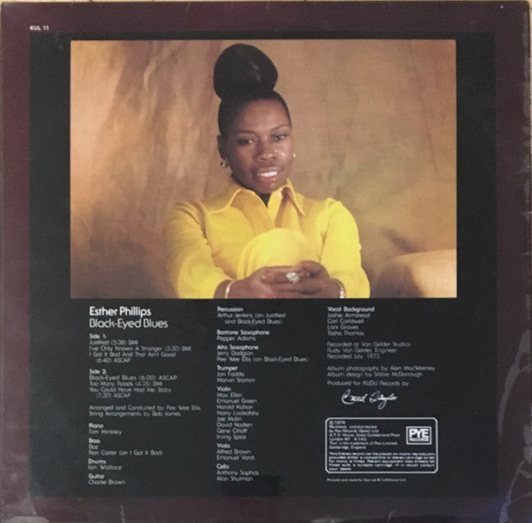 Esther Phillips : Black-Eyed Blues (LP, Album)