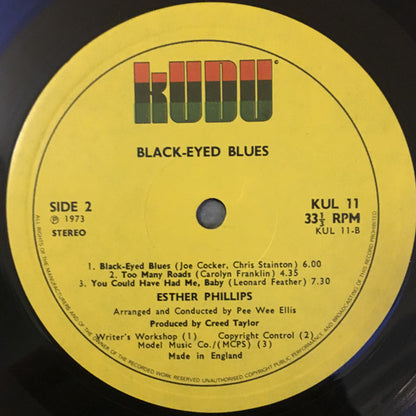 Esther Phillips : Black-Eyed Blues (LP, Album)