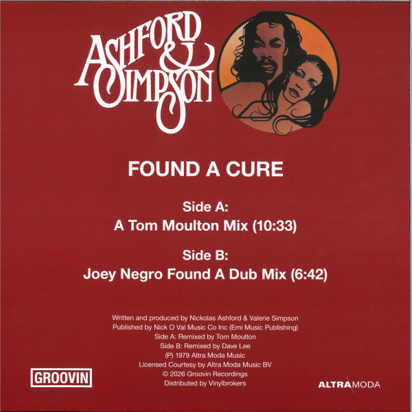 Ashford & Simpson : Found A Cure (12")