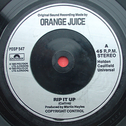 Orange Juice (3) : Rip It Up (7", Single, Sil)