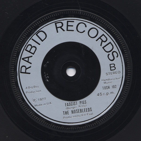 The Nosebleeds : Ain't Bin To No Music School (7", Single, Sil)