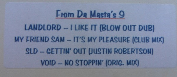 Various : From Da Masta's Vol 9 (12", Unofficial)