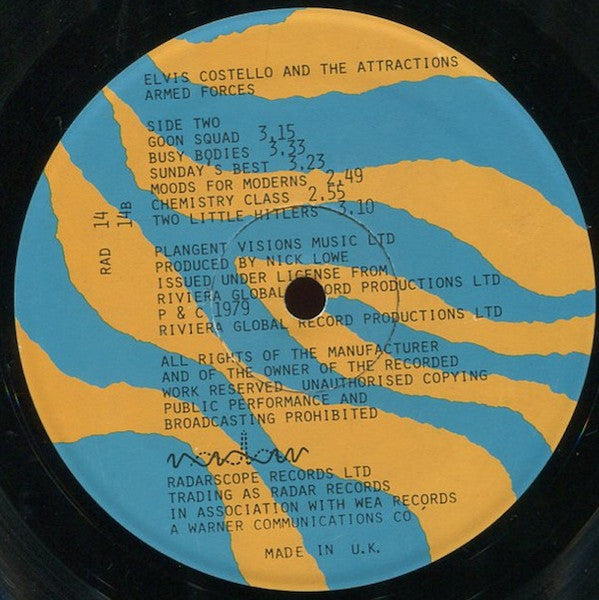 Elvis Costello And The Attractions* : Armed Forces (LP, Album)