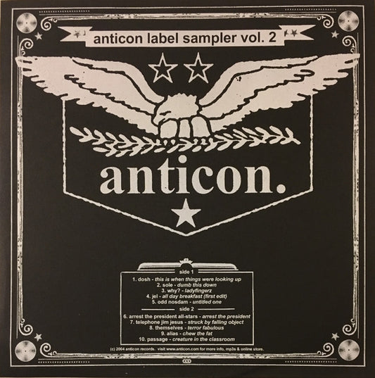 Various : Anticon Label Sampler Vol. 2 (LP, Ltd, Smplr)
