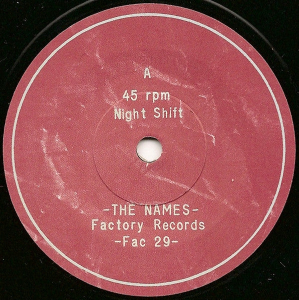 The Names : Night Shift (7", WEA)