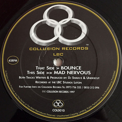 L.B.C. : Mad Nervous / Bounce (12")