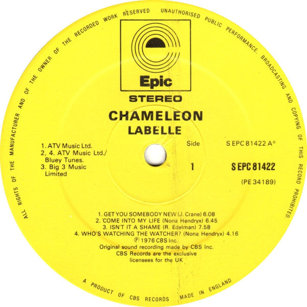 Labelle : Chameleon (LP, Album)