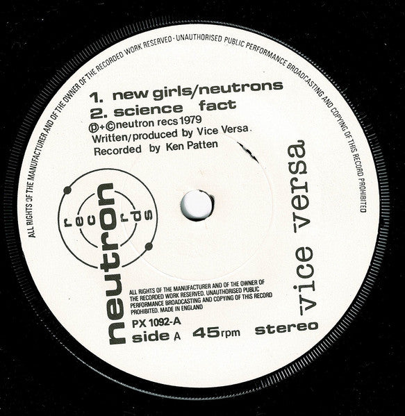 Vice Versa (4) : Music 4 (7", EP)