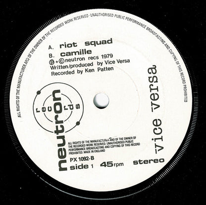Vice Versa (4) : Music 4 (7", EP)