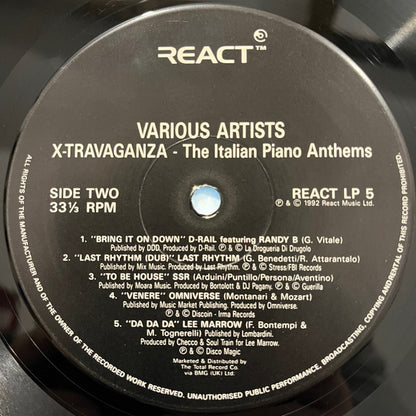 Various : Xtravaganza - The Italian Piano Anthems (LP, Comp)