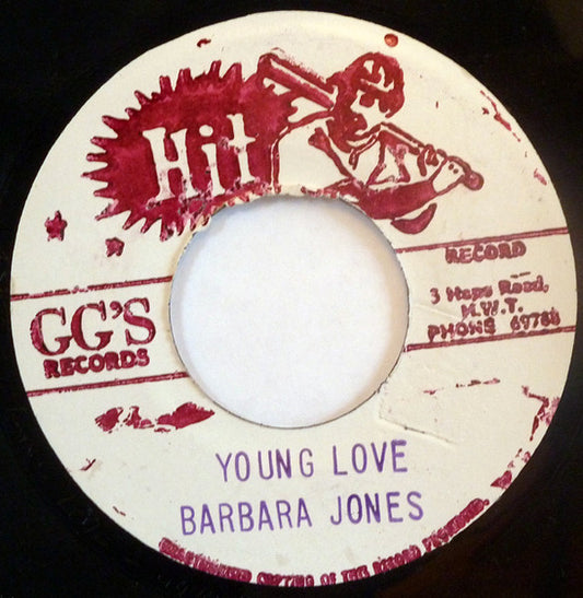 Barbara Jones : Young Love (7", RE)