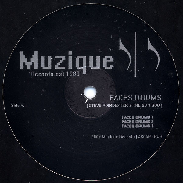 Steve Poindexter & The Sun God : Faces Drums (12")