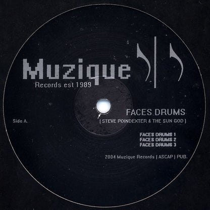 Steve Poindexter & The Sun God : Faces Drums (12")