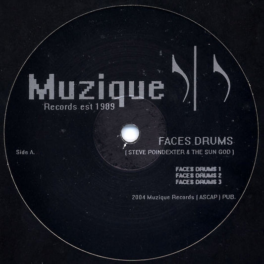 Steve Poindexter & The Sun God : Faces Drums (12")