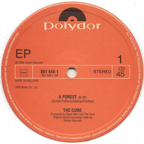The Cure : Excerpt - The Cure Live (12", EP)