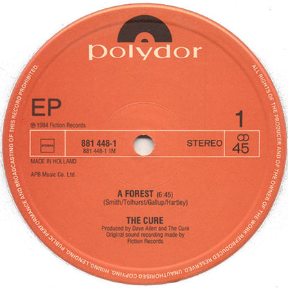 The Cure : Excerpt - The Cure Live (12", EP)