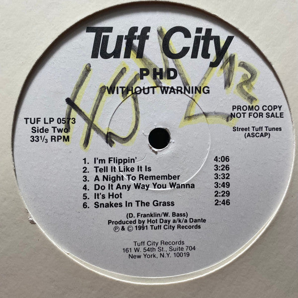 Phd (3) : Without Warning (LP, Album, Promo)