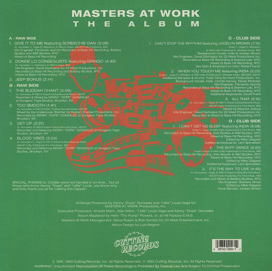 Masters At Work : The Album (2xLP, Album)