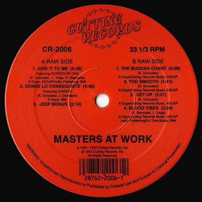 Masters At Work : The Album (2xLP, Album)