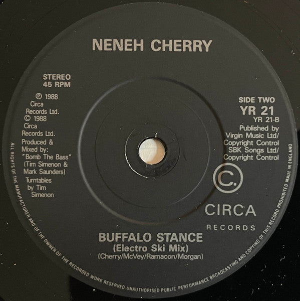 Neneh Cherry : Buffalo Stance (7", Single, Pap)
