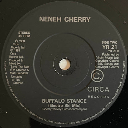 Neneh Cherry : Buffalo Stance (7", Single, Pap)