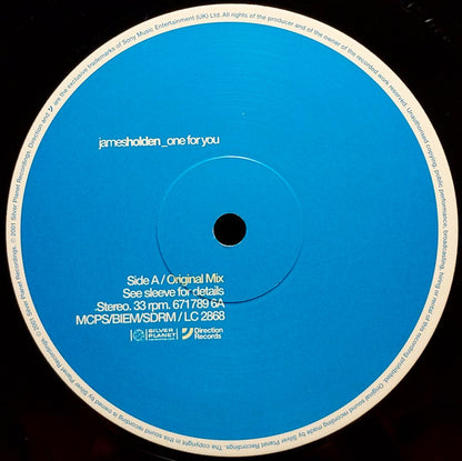 James Holden : One For You (12")