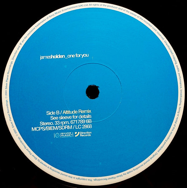 James Holden : One For You (12")