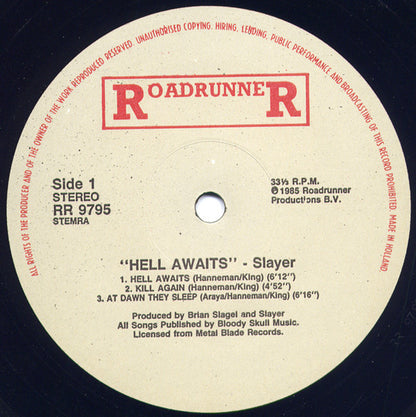 Slayer : Hell Awaits (LP, Album)