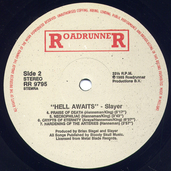 Slayer : Hell Awaits (LP, Album)