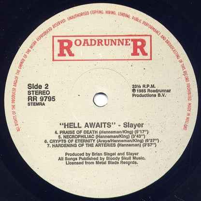 Slayer : Hell Awaits (LP, Album)