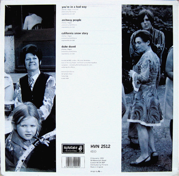 Saint Etienne : You're In A Bad Way (12", Single)