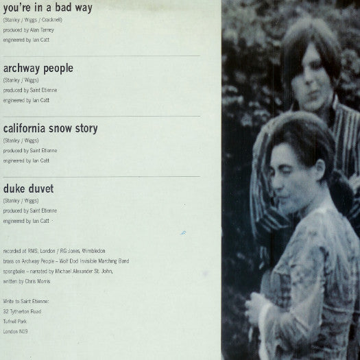 Saint Etienne : You're In A Bad Way (12", Single)