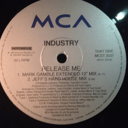 Industry : Release Me (12", Maxi)