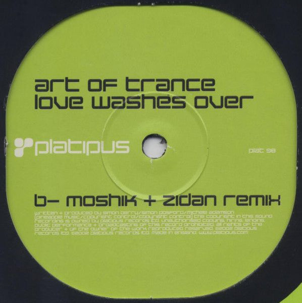 Art Of Trance : Love Washes Over (12", 1/2)