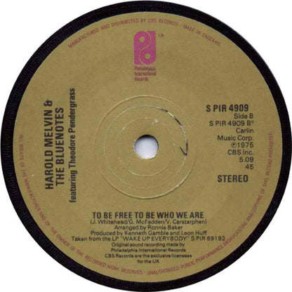 Harold Melvin & The Blue Notes* Featuring Theodore Pendergrass* : Don't Leave Me This Way (7", Single, Sol)
