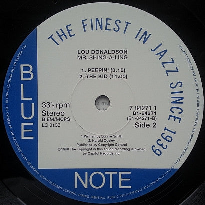 Lou Donaldson : Mr. Shing-A-Ling (LP, Album, RE)