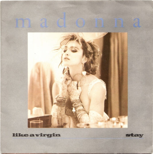 Madonna : Like A Virgin / Stay (7", Single, Blu)