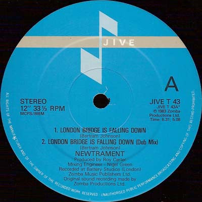 Newtrament : London Bridge Is Falling Down (Extended Version) (12")