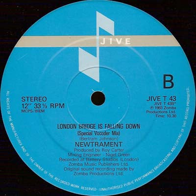 Newtrament : London Bridge Is Falling Down (Extended Version) (12")