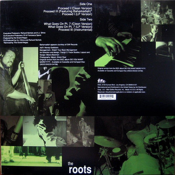 The Roots : Proceed (Pts. 1 & 3) (12", Maxi)